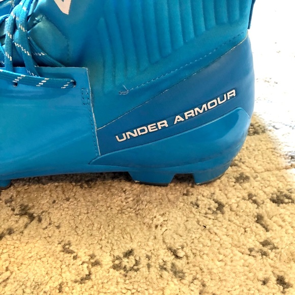 NEW: Men's UA C1N MC Blue Football Cleats … - Picture 10 of 10